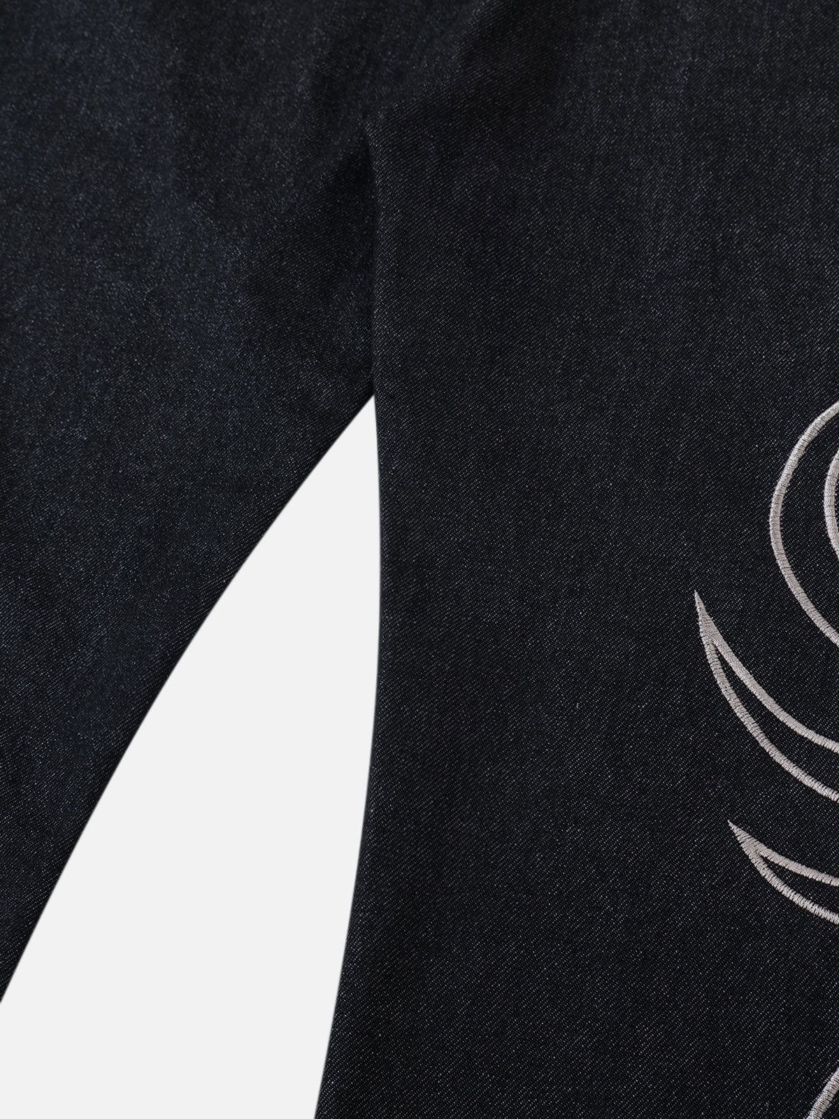 Aelfric Eden Baggy Barrel Embroidery Jeans-Limited Sale