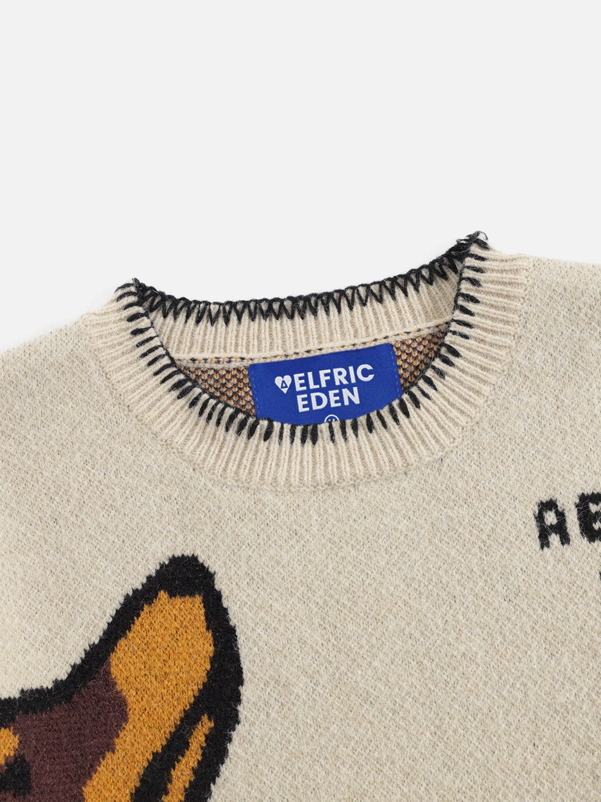 Aelfric Eden Hand Drawn Dachshund Jacquard Sweater-Limited Sale