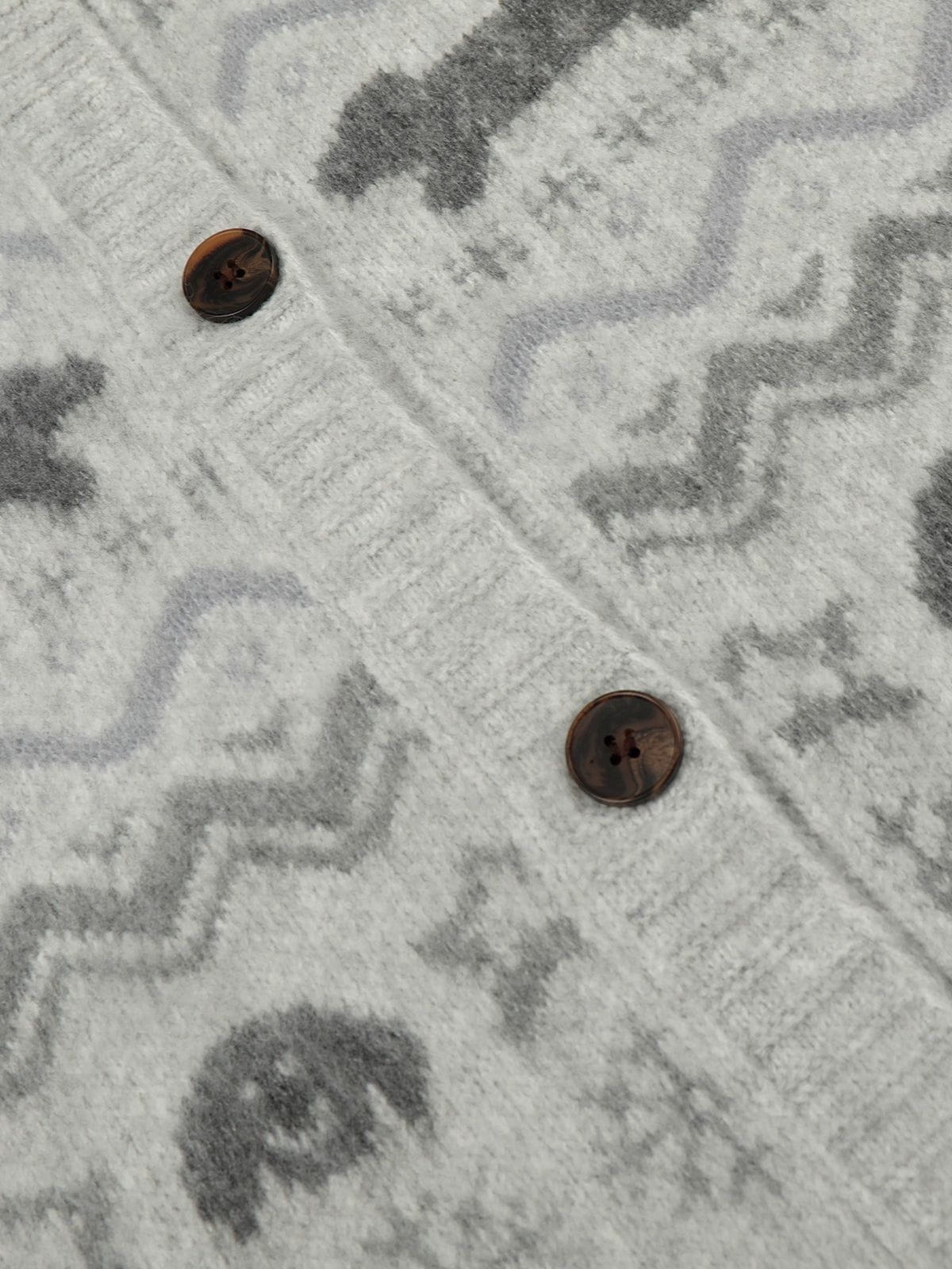 Aelfric Eden Dog Fair Isle Jacquard Cardigan-Limited Sale