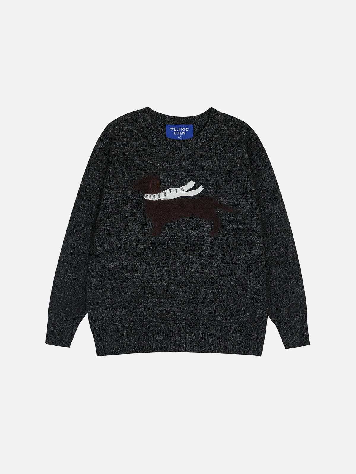 Aelfric Eden Scarf Dachshund Sweater-Limited Sale