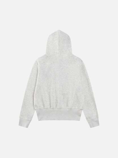 Aelfric Eden Cat Embroidery Faux Fur Collar Hoodie-Limited Sale