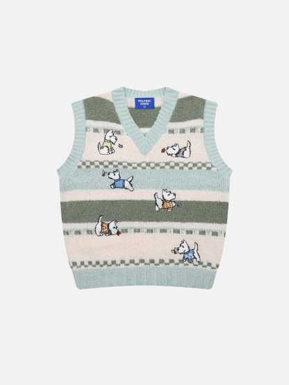 Aelfric Eden Embroidery  Highland White Terrier Sweater Vest-Limited Sale