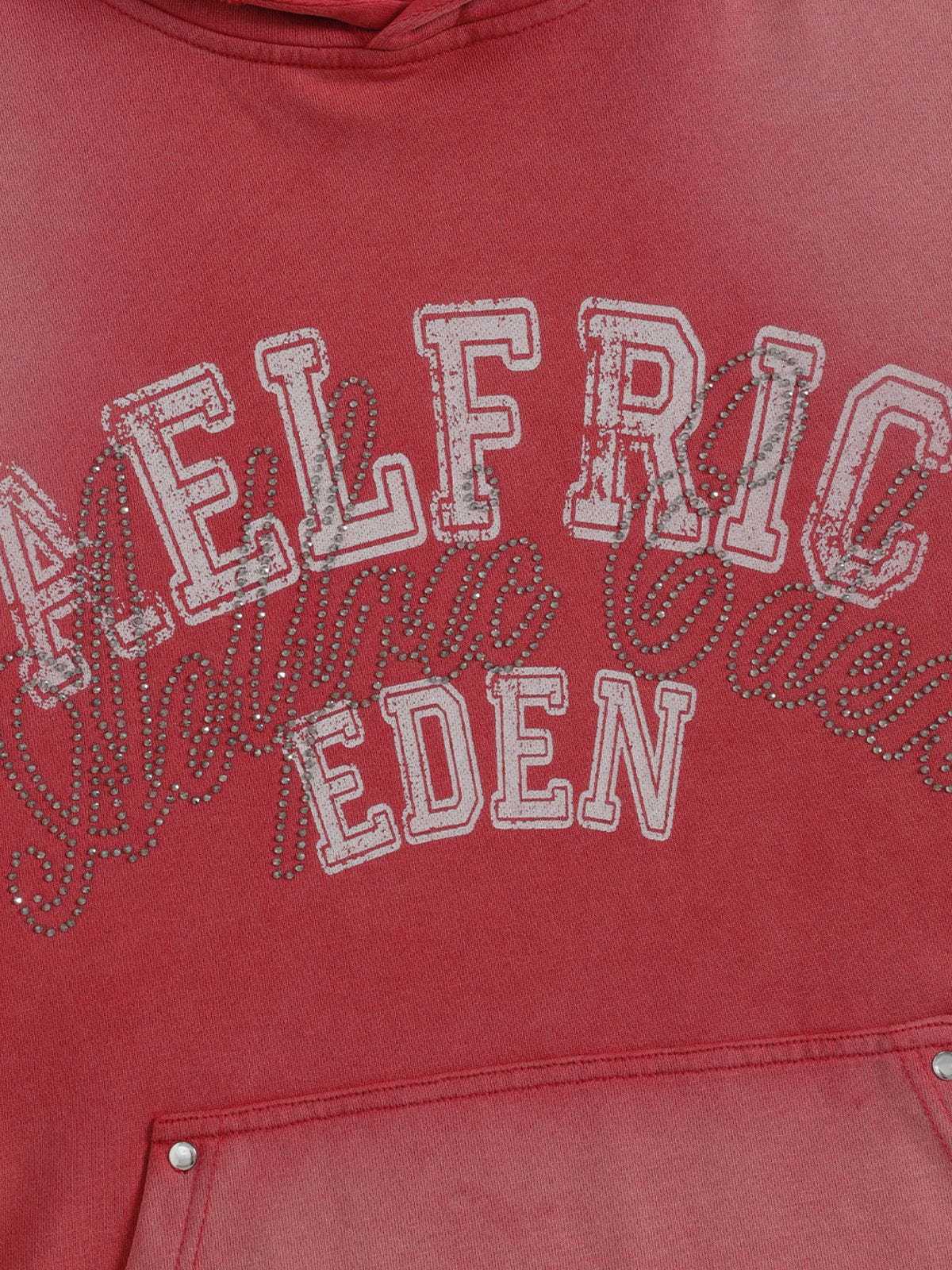 Aelfric Eden Boxy Rhinestone 77 Graphic Pullover Hoodie-Limited Sale