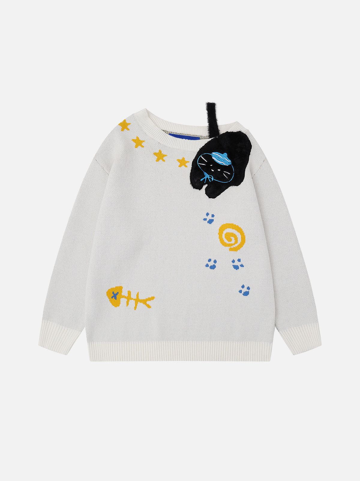 Aelfric Eden Cat Off-The-Shoulder Sweater-Limited Sale