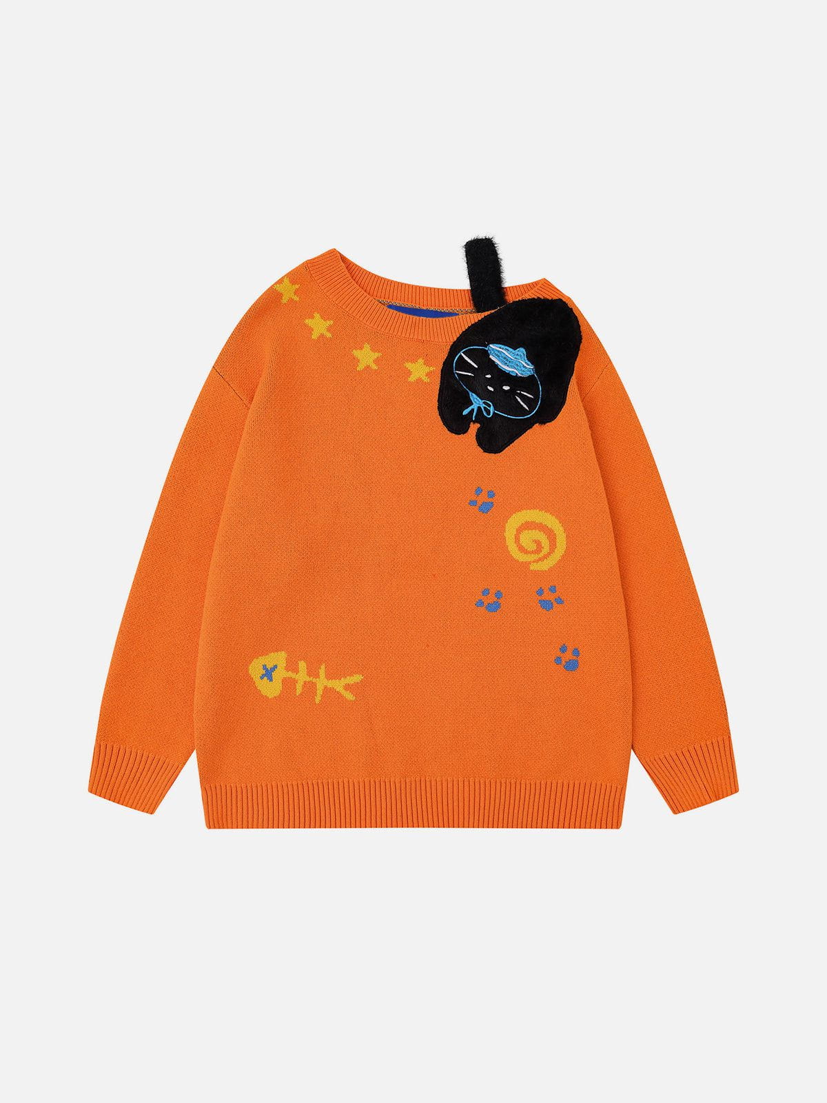 Aelfric Eden Cat Off-The-Shoulder Sweater-Limited Sale