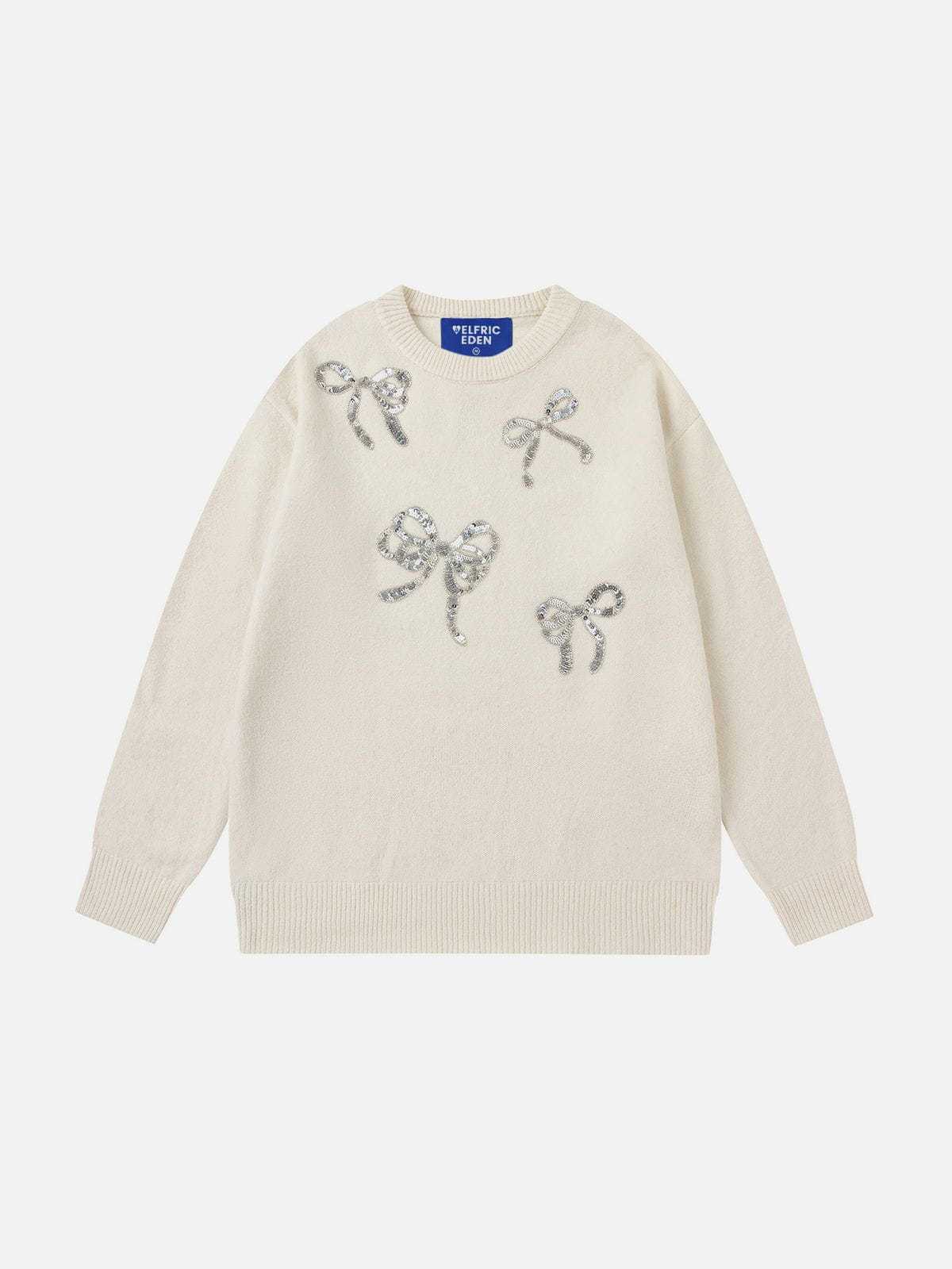 Aelfric Eden Sequins Bow Sweater-Limited Sale