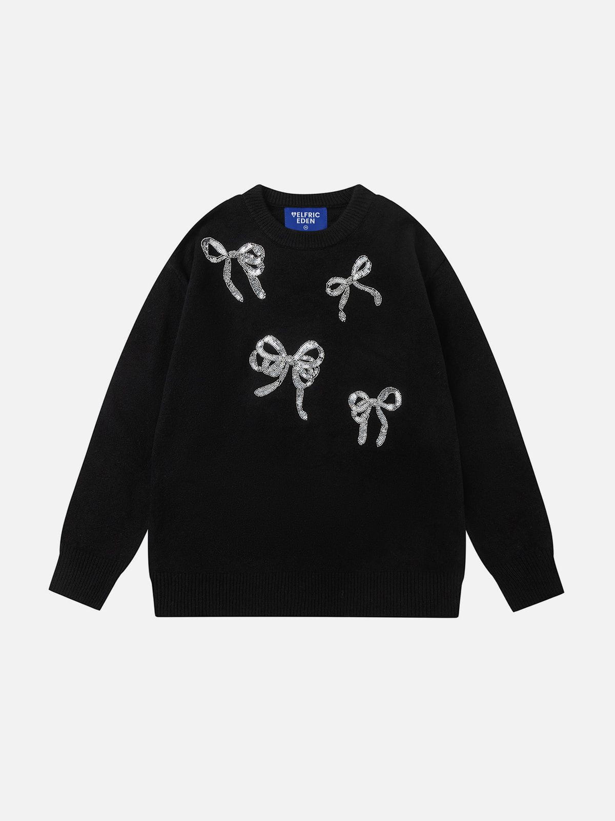 Aelfric Eden Sequins Bow Sweater-Limited Sale
