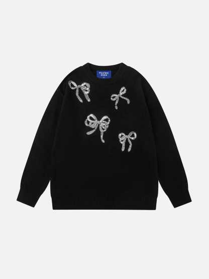 Aelfric Eden Sequins Bow Sweater-Limited Sale