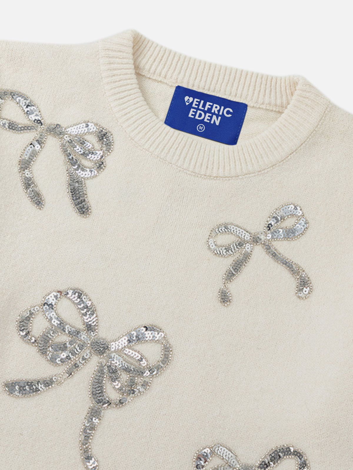 Aelfric Eden Sequins Bow Sweater-Limited Sale