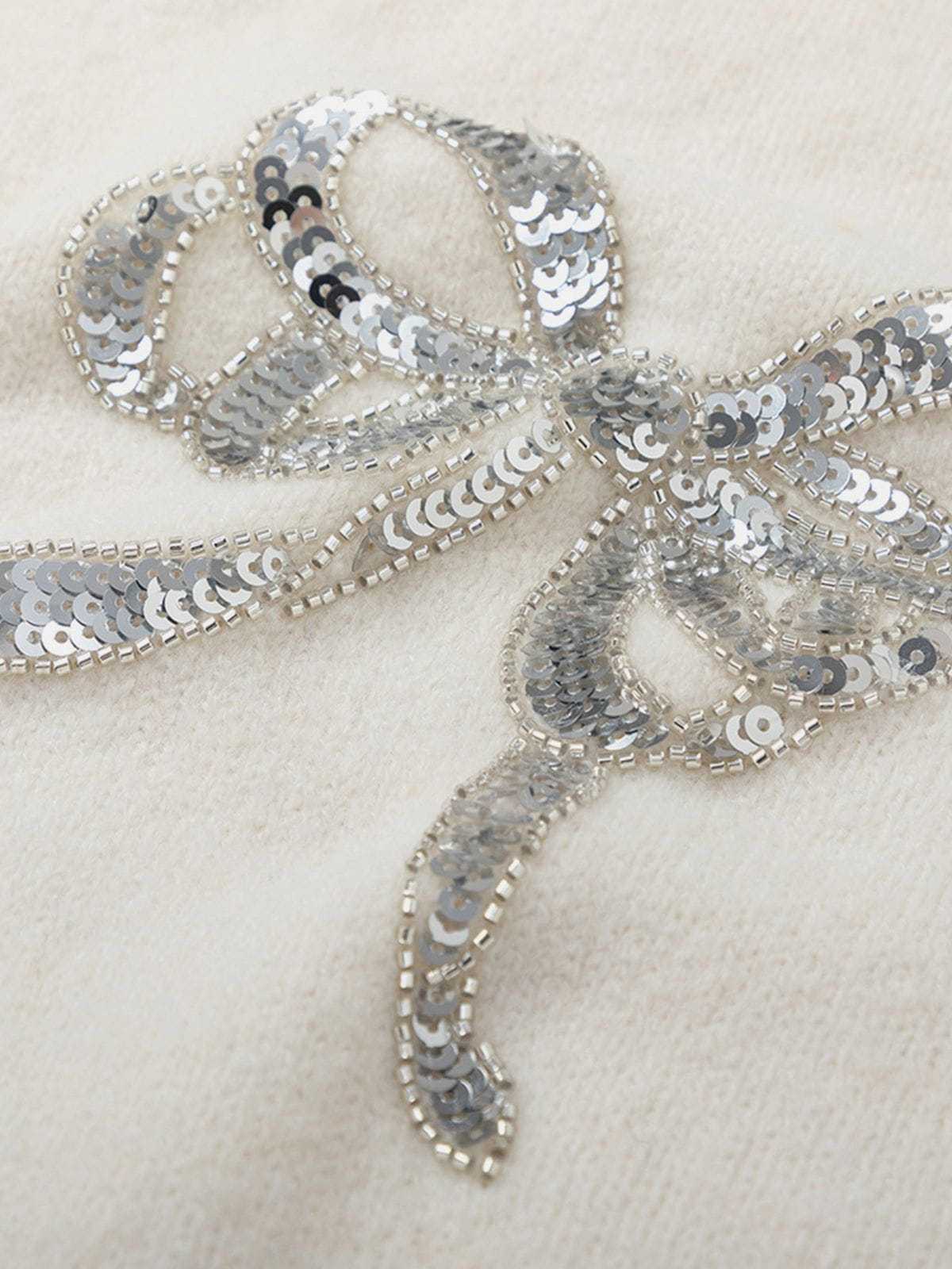 Aelfric Eden Sequins Bow Sweater-Limited Sale