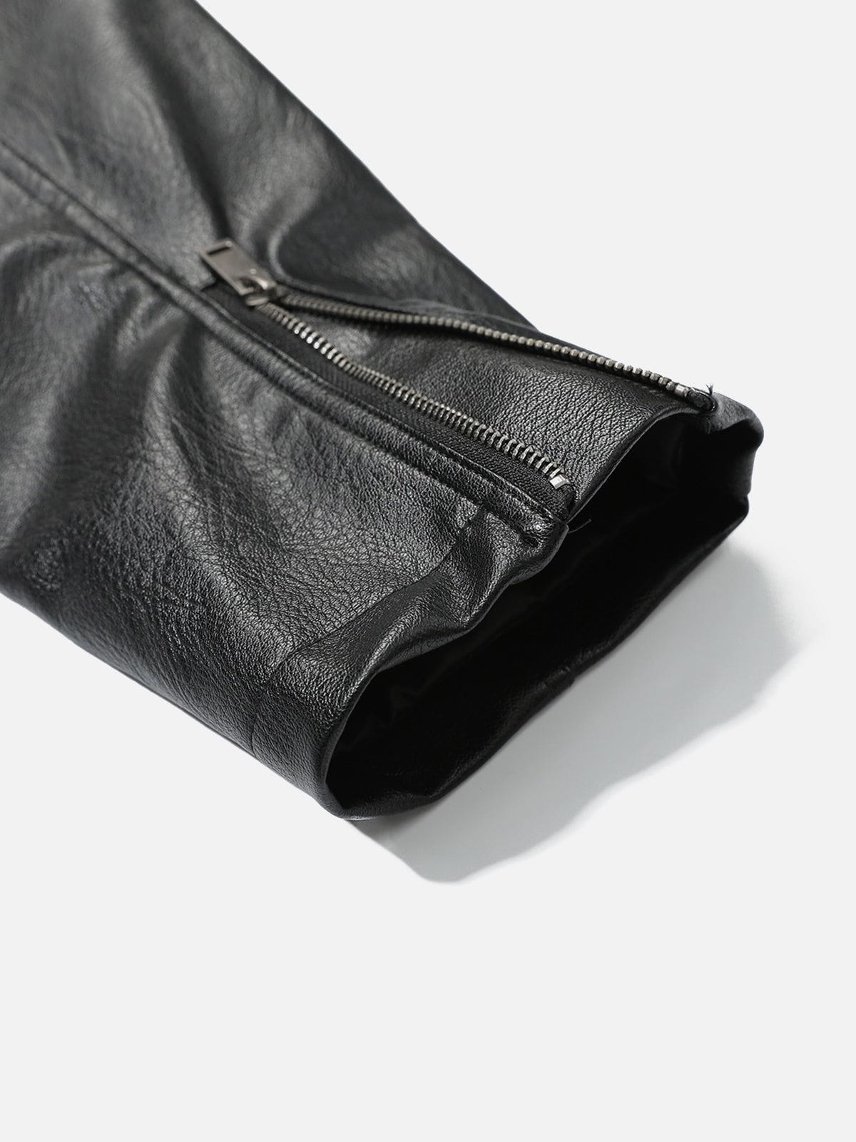 Aelfric Eden Metal Button Faux Leather Jacket-Limited Sale