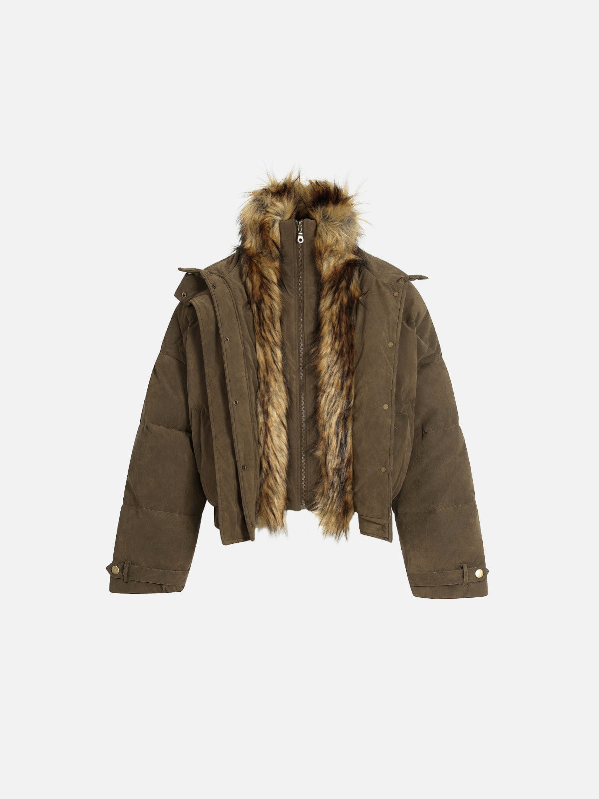 Aelfric Eden Faux Fur Two Layer Coat-Limited Sale