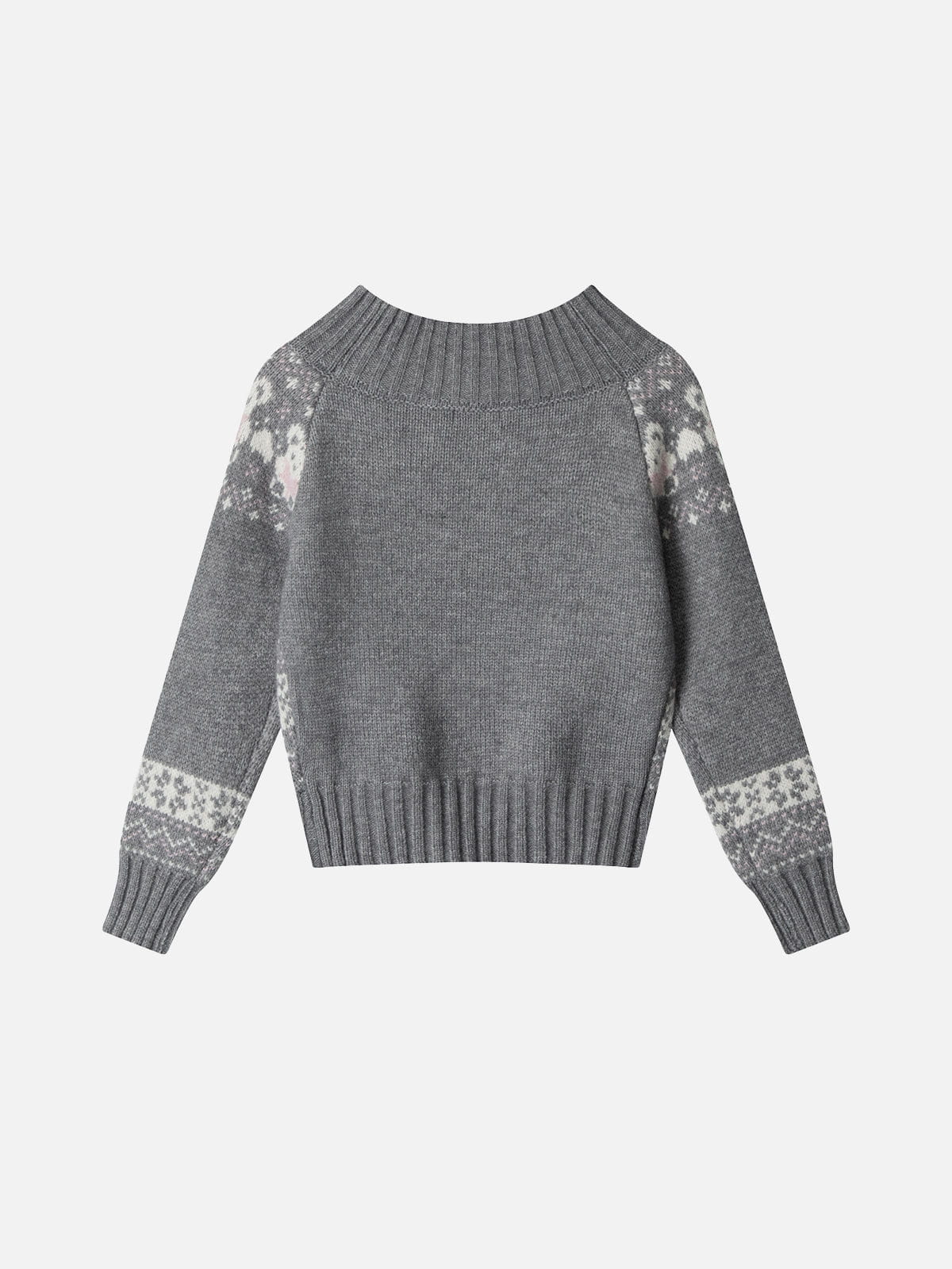 Aelfric Eden Off-The-Shoulder Fair Isle Sweater-Limited Sale