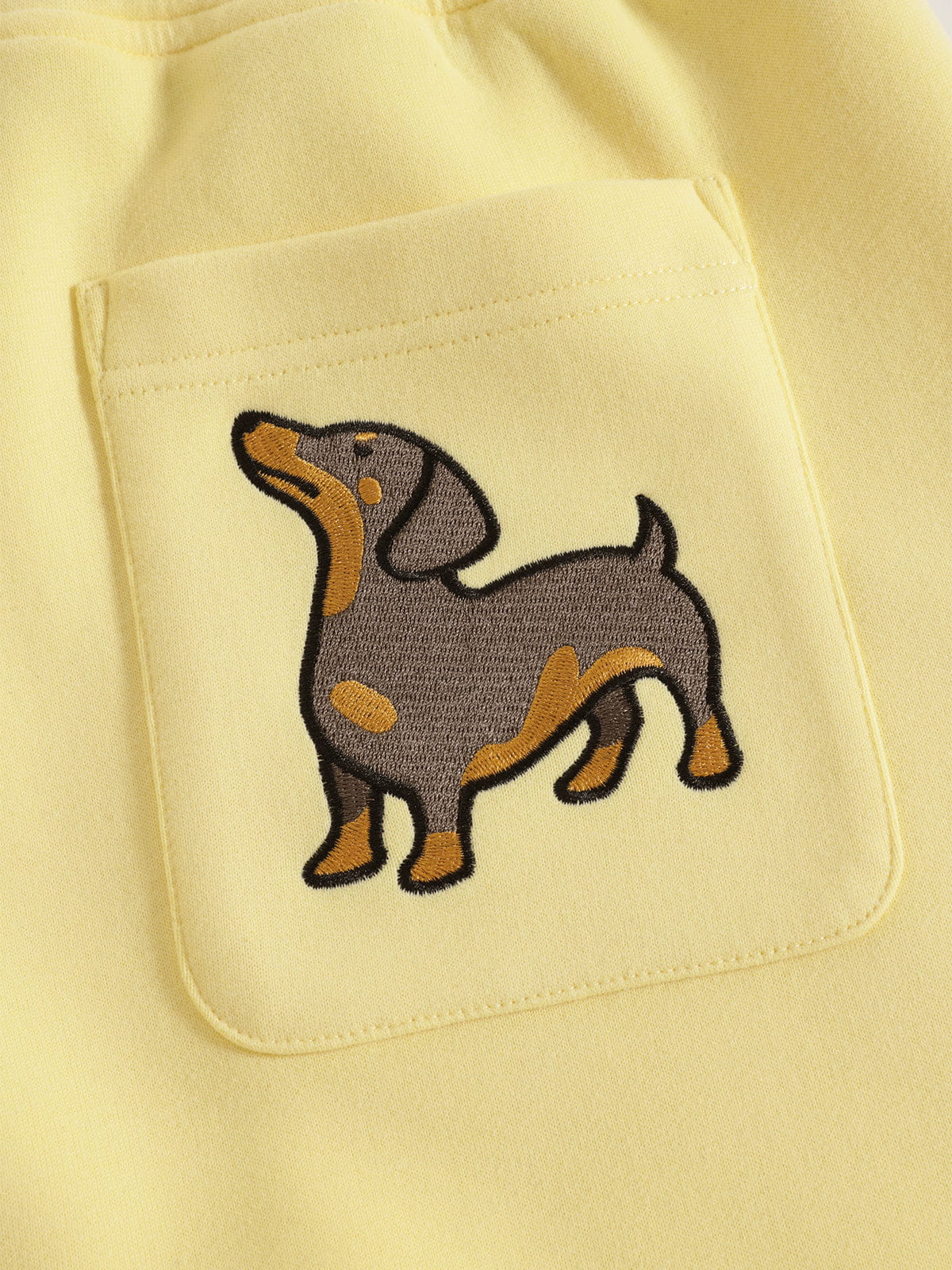 Aelfric Eden Dachshund Double Waist Baggy Sweatpants-Limited Sale