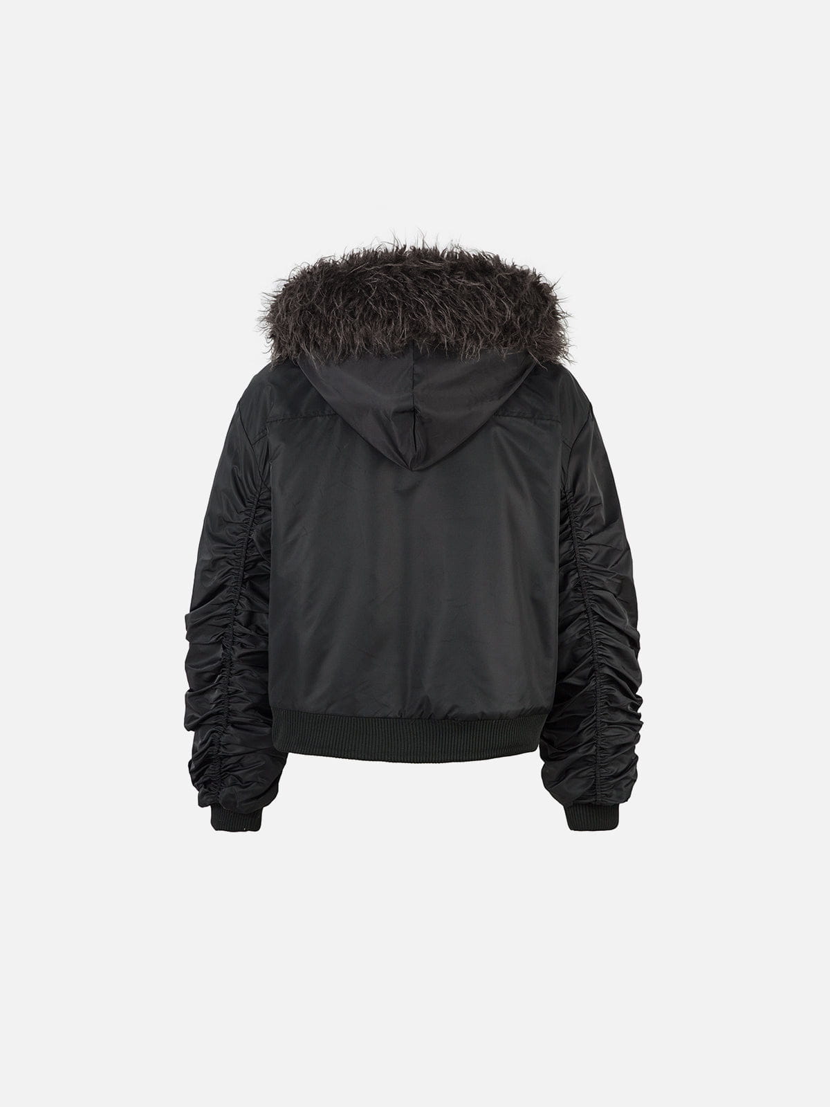Aelfric Eden Faux Fur Buckle Bomber Coat-Limited Sale