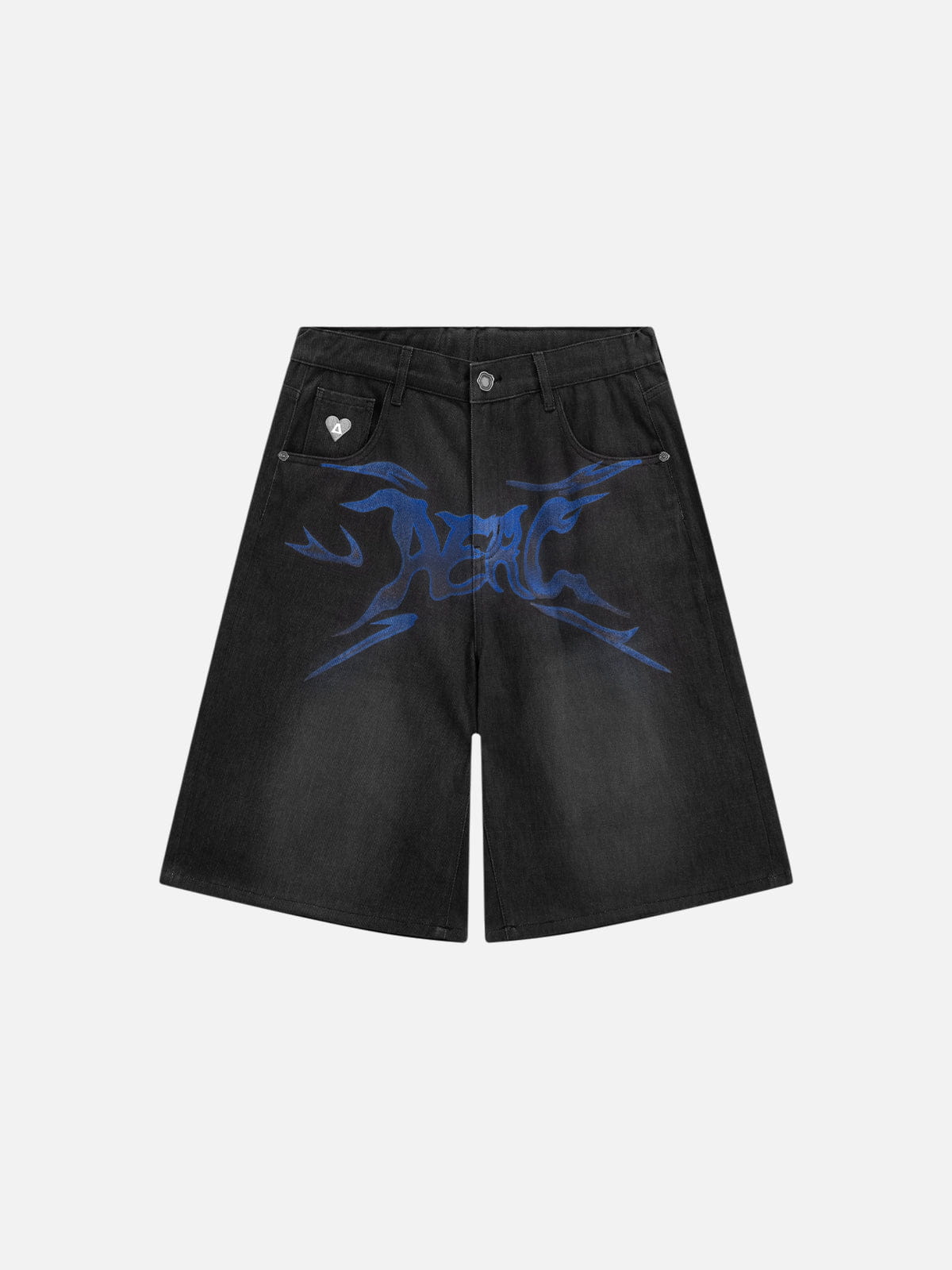 Aelfric Eden Flame Graphic Jorts-Limited Sale