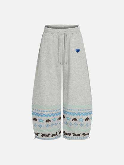 Aelfric Eden Dachshund Baggy Barrel Sweatpants-Limited Sale