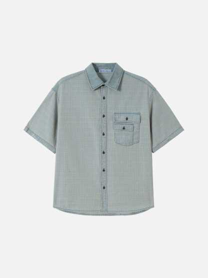 Aelfric Eden Layered Pocket Short Sleeve Shirt-Limited Sale