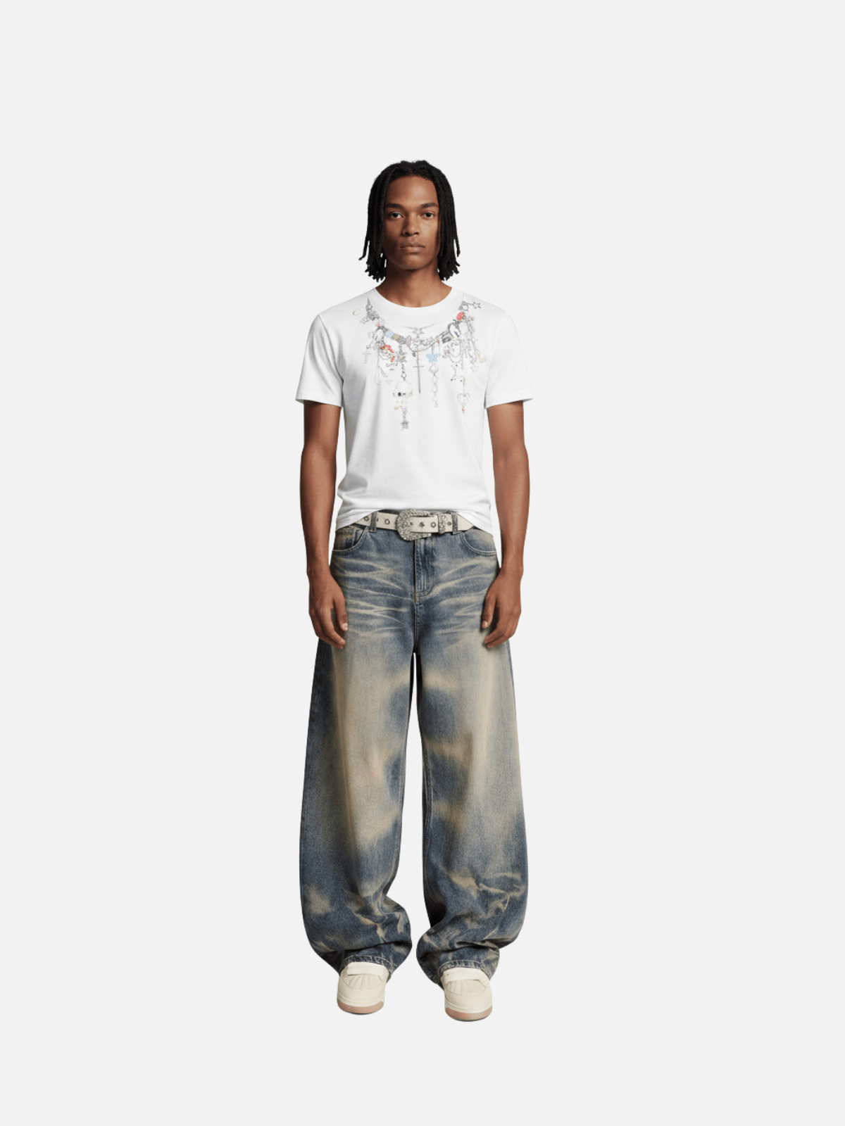 Aelfric Eden Charm Necklace Graphic Tee-Limited Sale