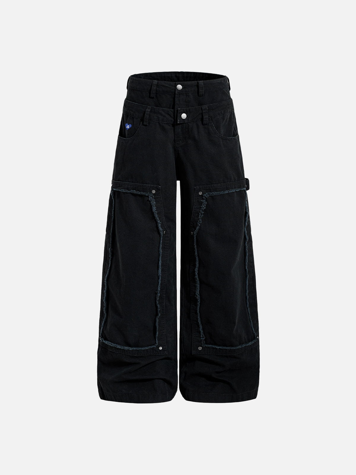 Aelfric Eden Double Waist Distressed Baggy Pants-Limited Sale