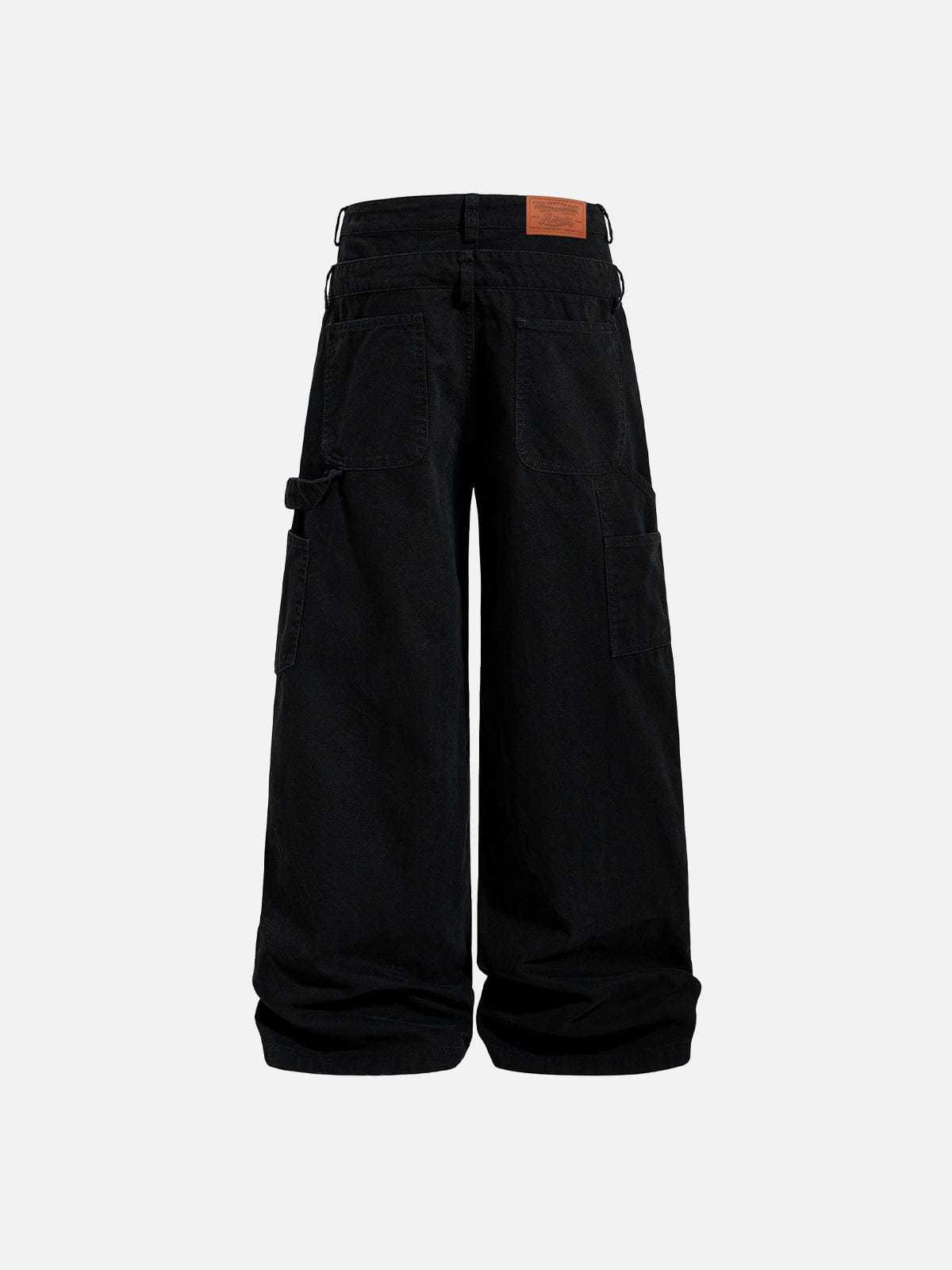 Aelfric Eden Double Waist Distressed Baggy Pants-Limited Sale