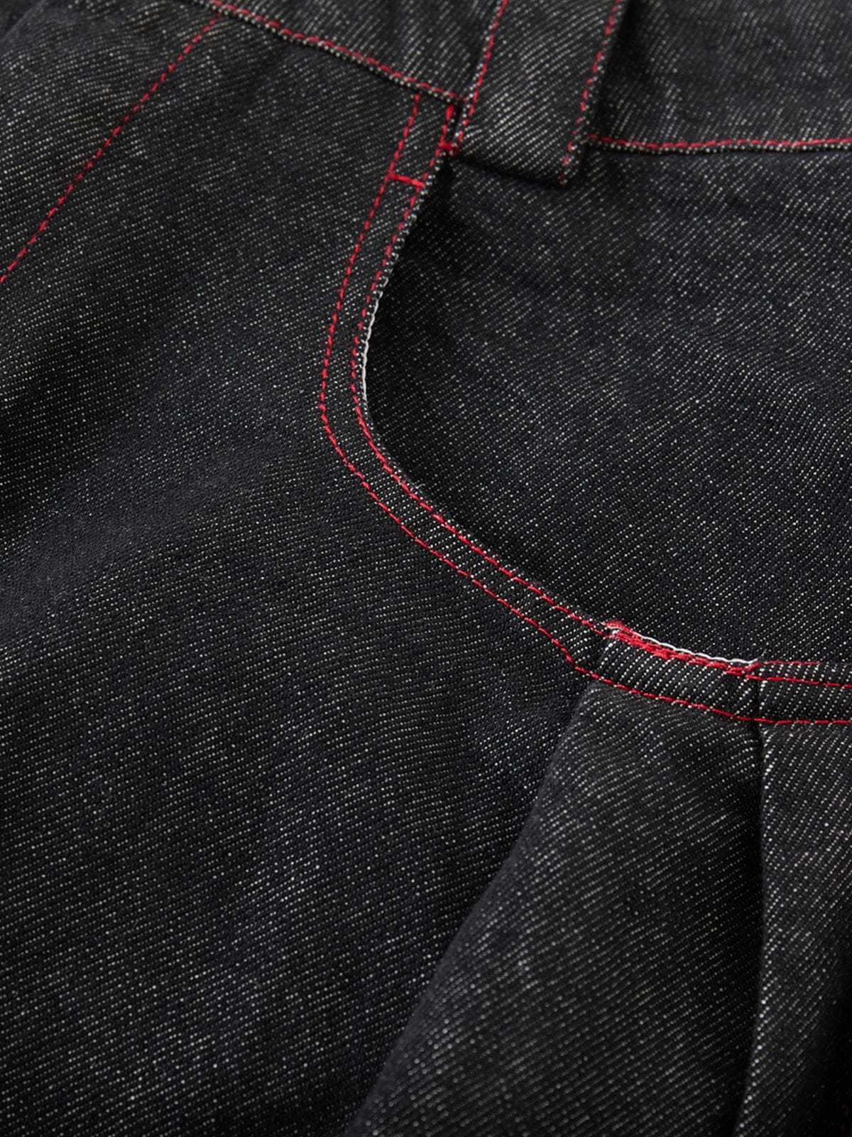 Aelfric Eden Contrast Stitch Longline Jorts-Limited Sale