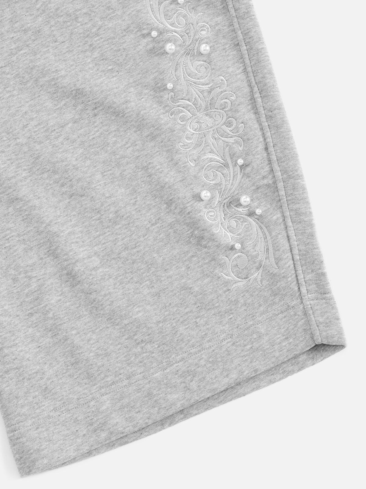 Aelfric Eden Embroidered Pearl Baggy Barrel Sweatpants-Limited Sale