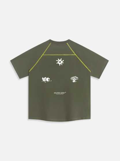 Brezzy Oversized Feather Tech Tee-Limited Sale
