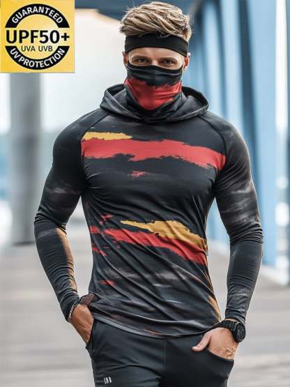 Men's Outdoor Sun Protection Breathable Cool Hooded Sun Protection Long-Sleeved Top-Limited Sale