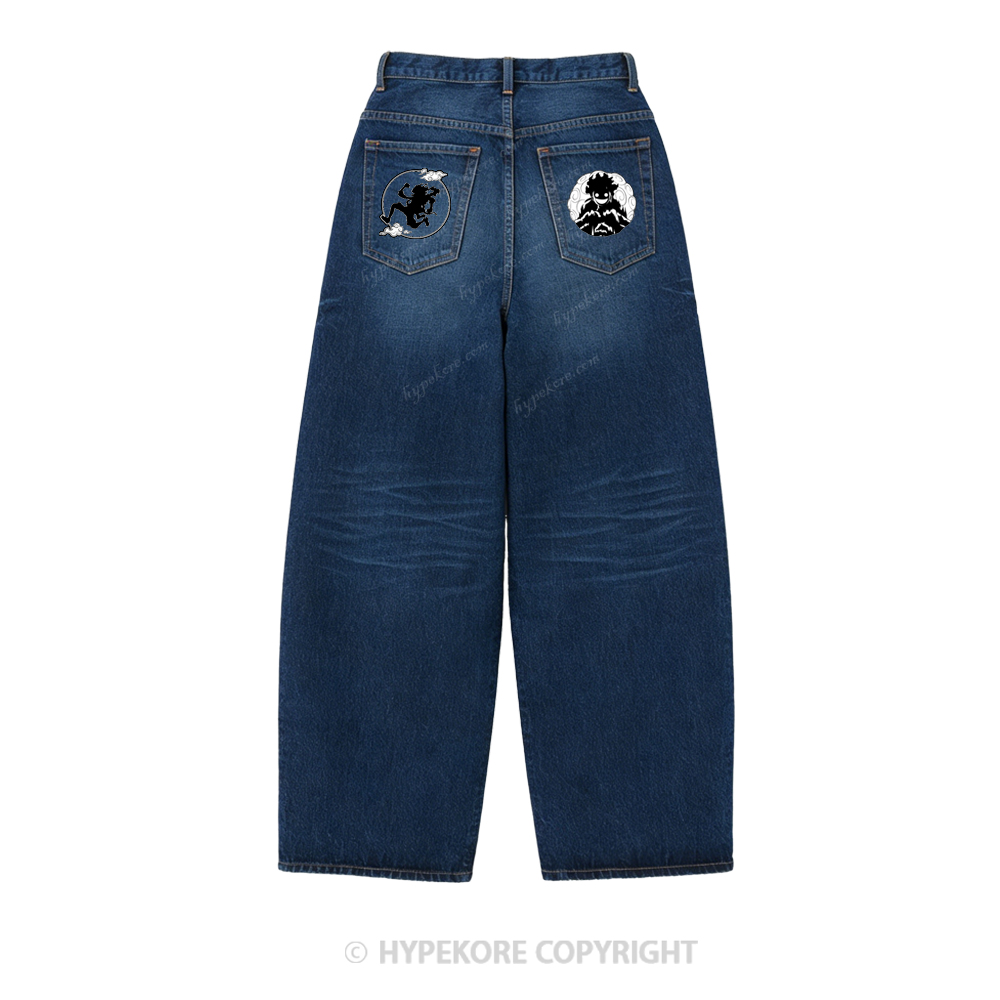 One Piece washed jeans-Limited Sale