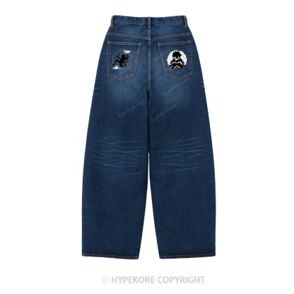 One Piece washed jeans-Limited Sale