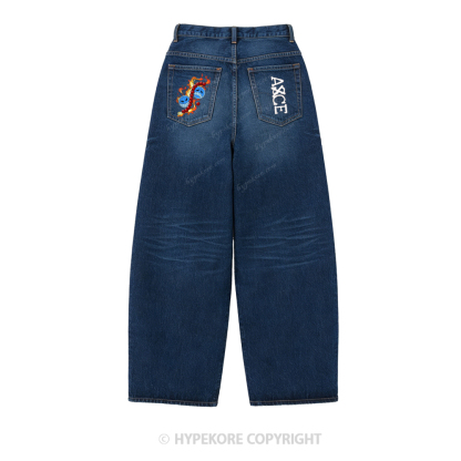 One Piece washed jeans-Limited Sale