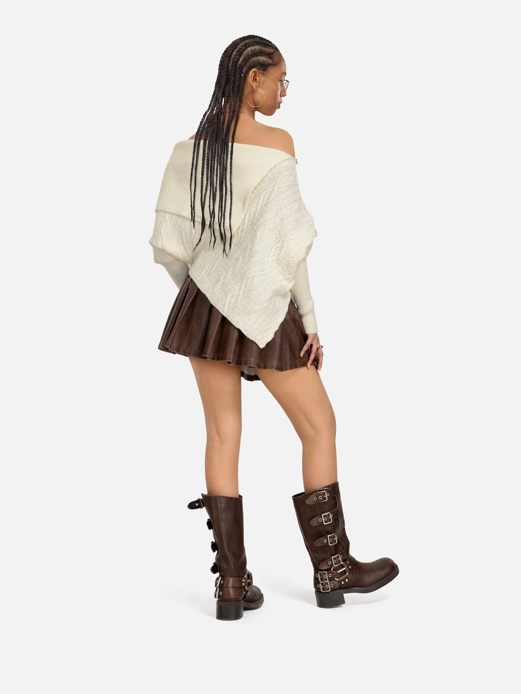 Aelfric Eden Asymmetric Knit Sweater-Limited Sale