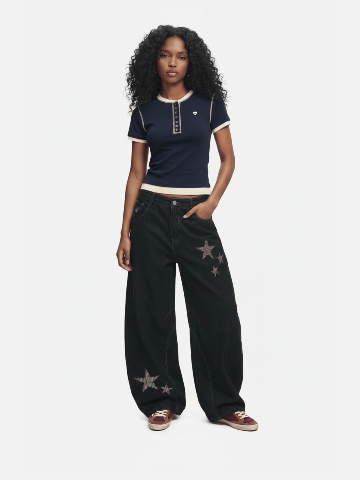 Aelfric Eden Layered Chain Henley Tee-Limited Sale
