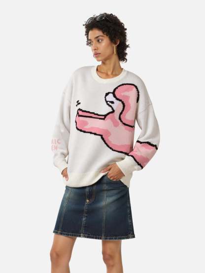 Aelfric Eden Hand Drawn Poodle Sweater-Limited Sale