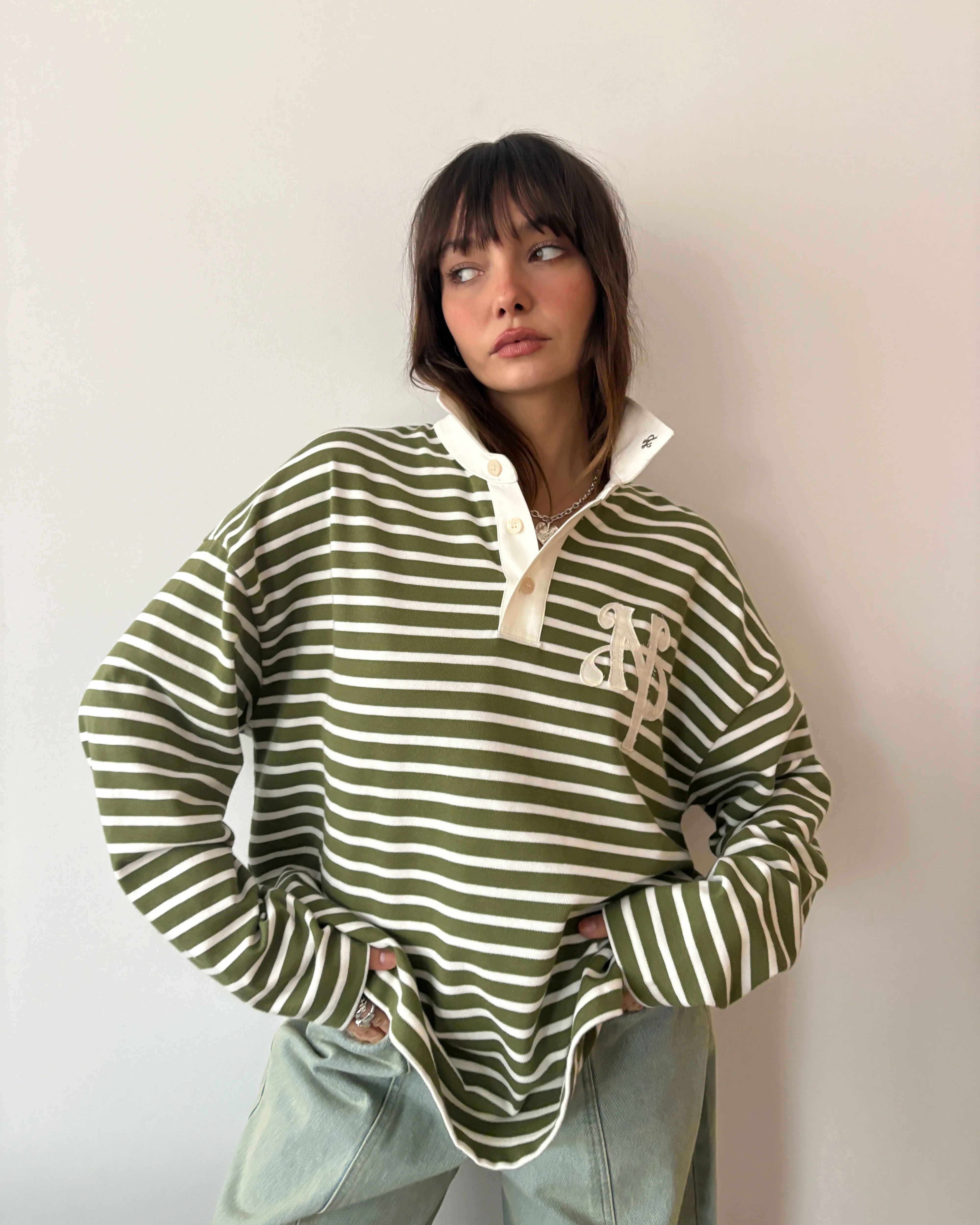 Rayas Polo Green