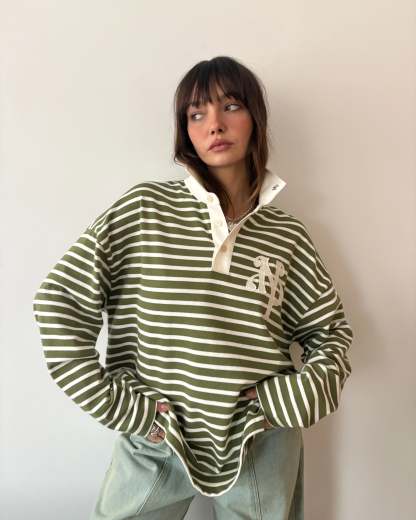 Rayas Polo Green