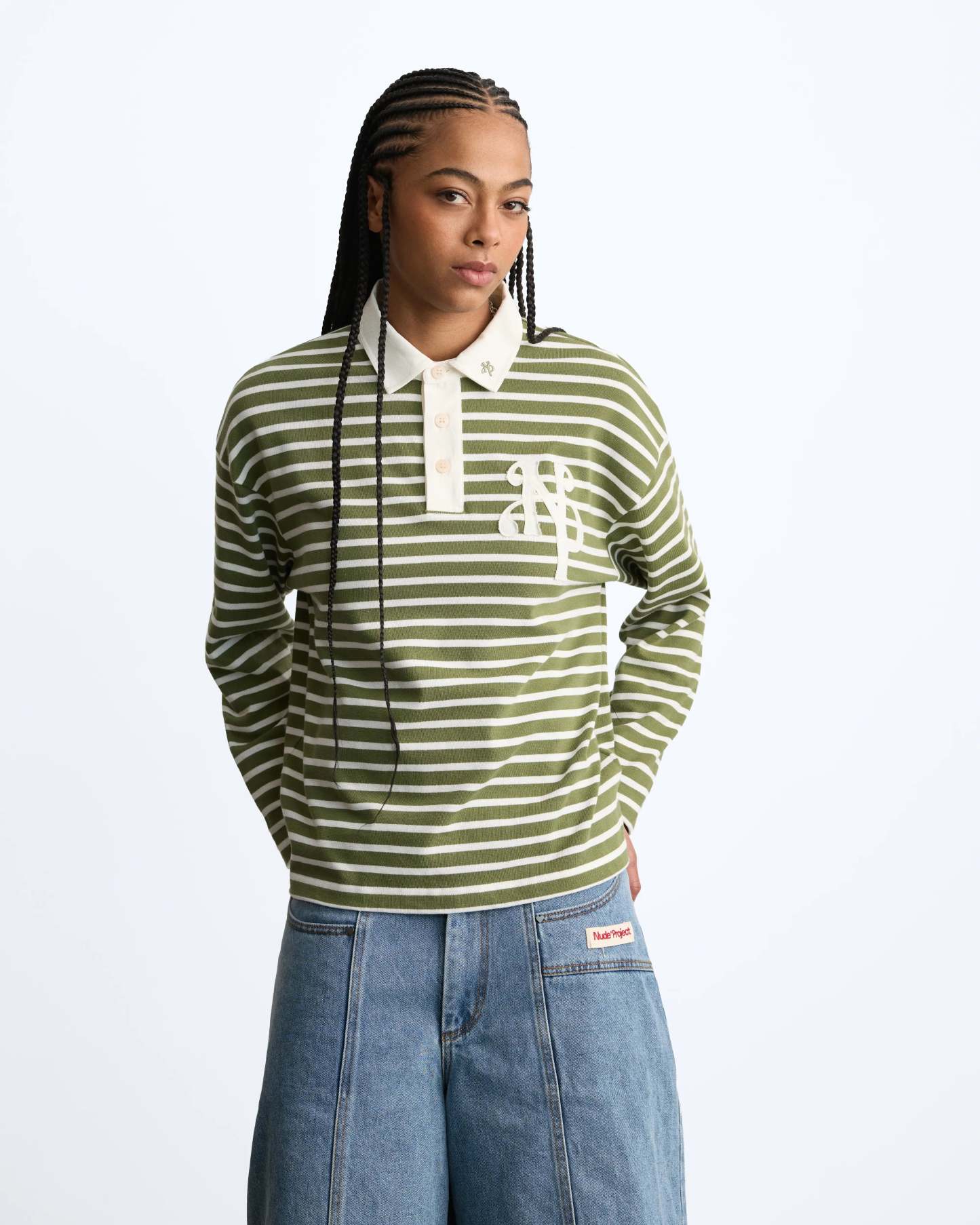 Rayas Polo Green