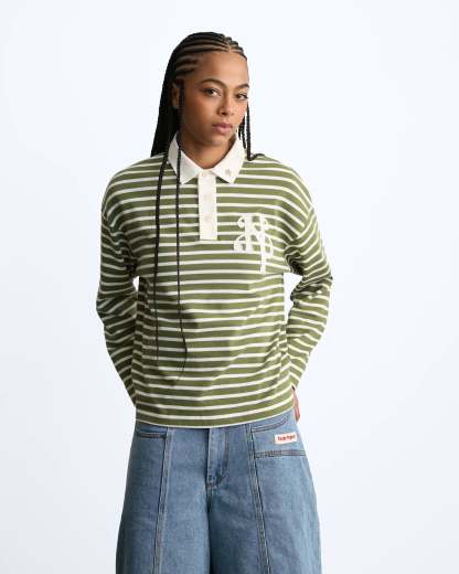 Rayas Polo Green