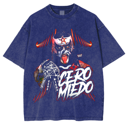 Cero Miedo,Penta El Zero Miedo Unisex Washed T-Shirt-Limited Sale