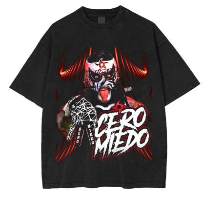 Cero Miedo,Penta El Zero Miedo Unisex Washed T-Shirt-Limited Sale