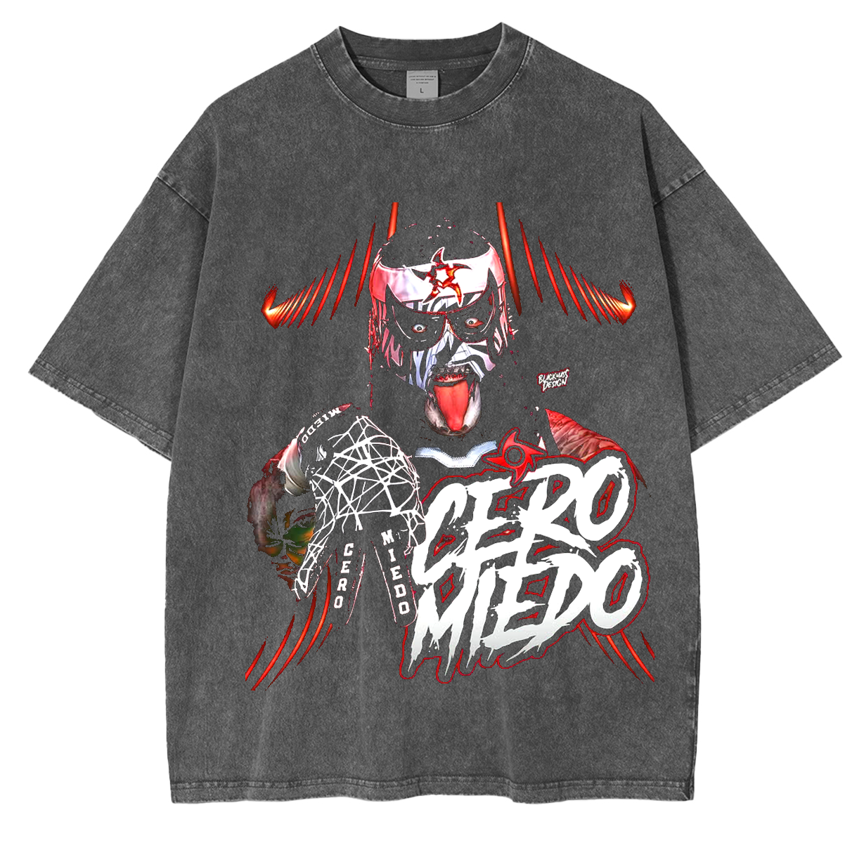 Cero Miedo,Penta El Zero Miedo Unisex Washed T-Shirt-Limited Sale