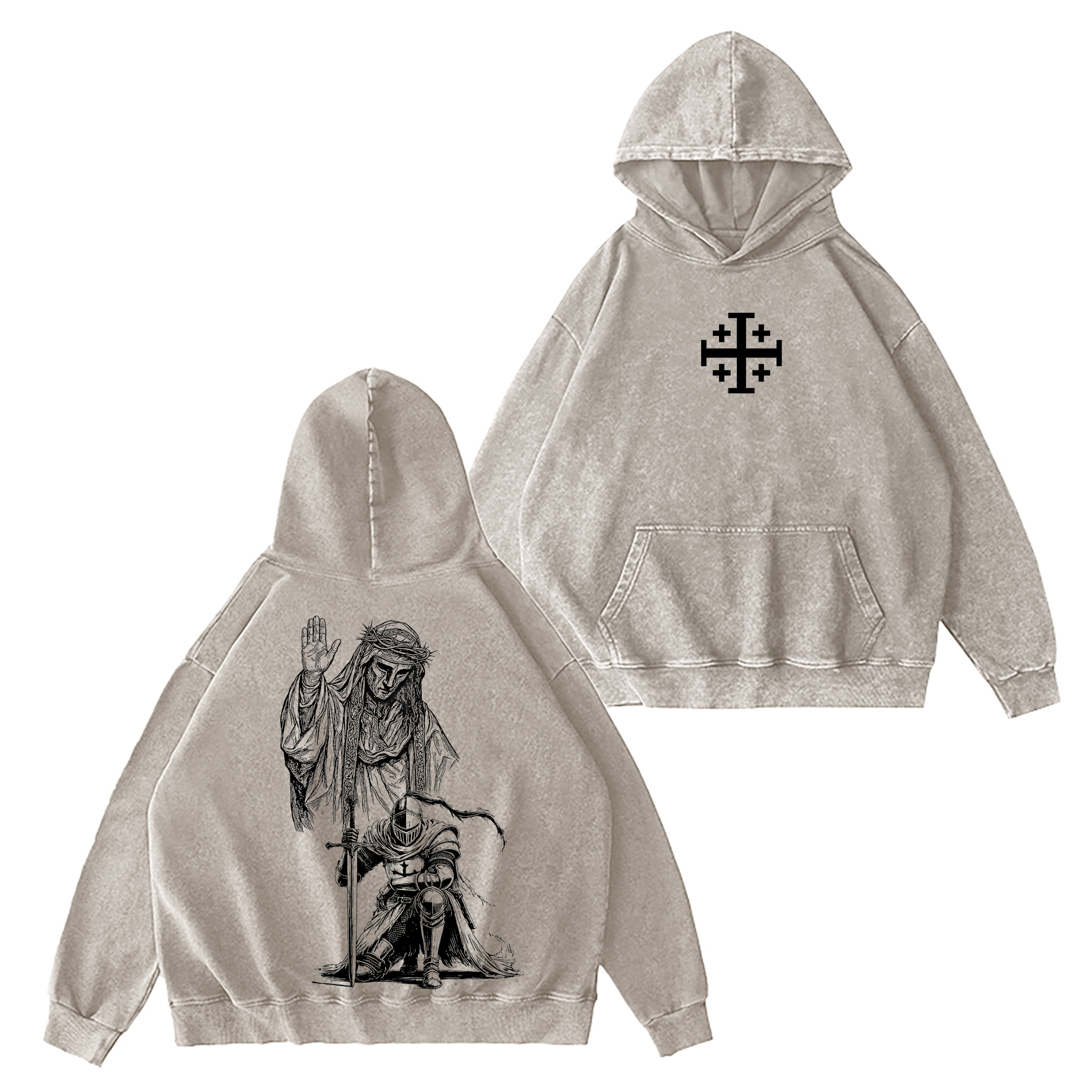Baldwin IV Leper King  Washed T-shirt/Crewneck/Hoodie-Limited Sale