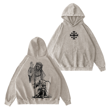 Baldwin IV Leper King  Washed T-shirt/Crewneck/Hoodie-Limited Sale