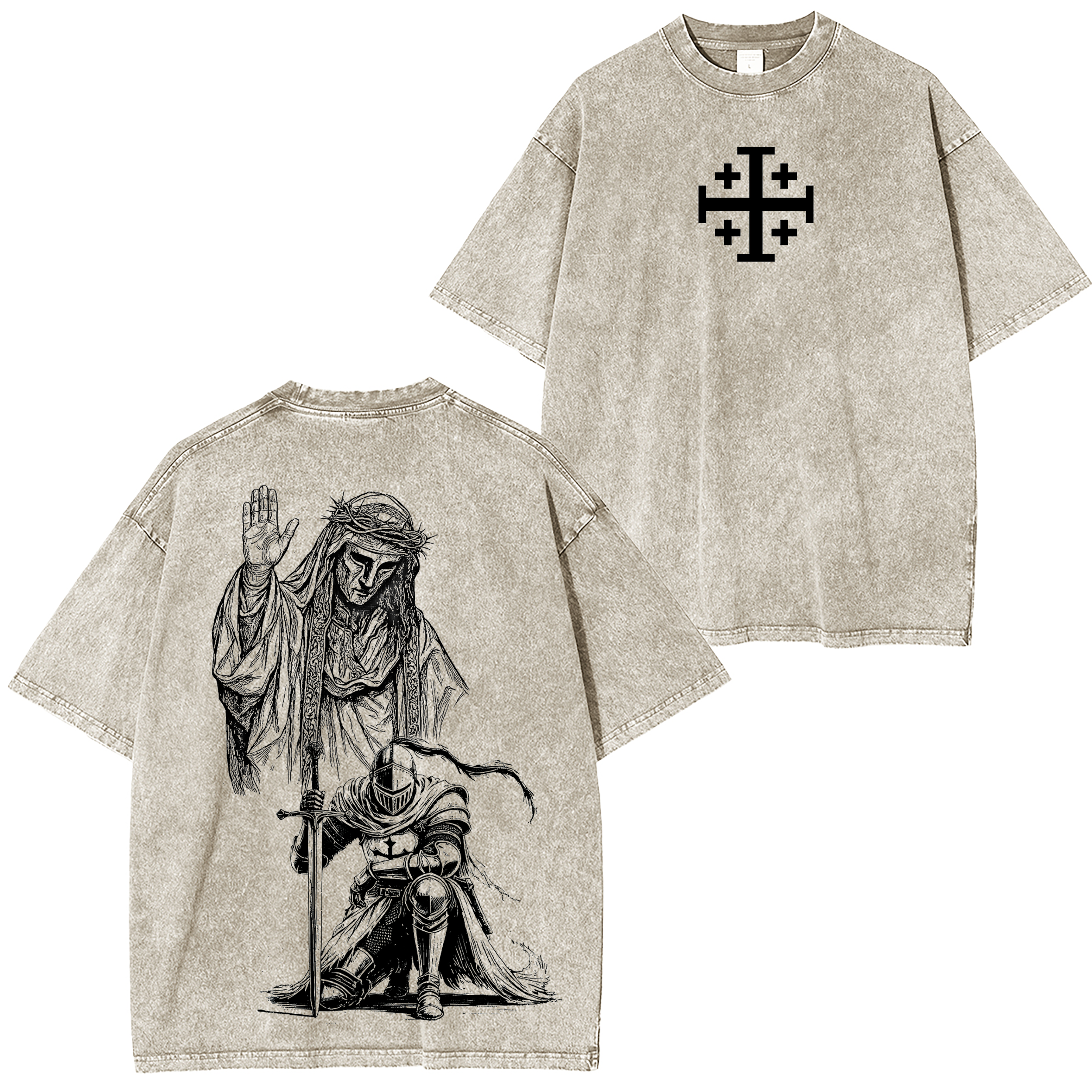 Baldwin IV Leper King  Washed T-shirt/Crewneck/Hoodie-Limited Sale