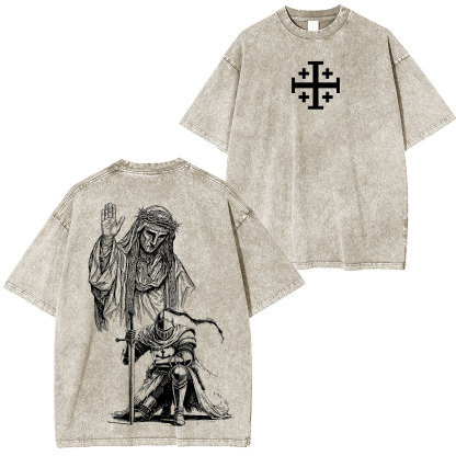 Baldwin IV Leper King  Washed T-shirt/Crewneck/Hoodie-Limited Sale