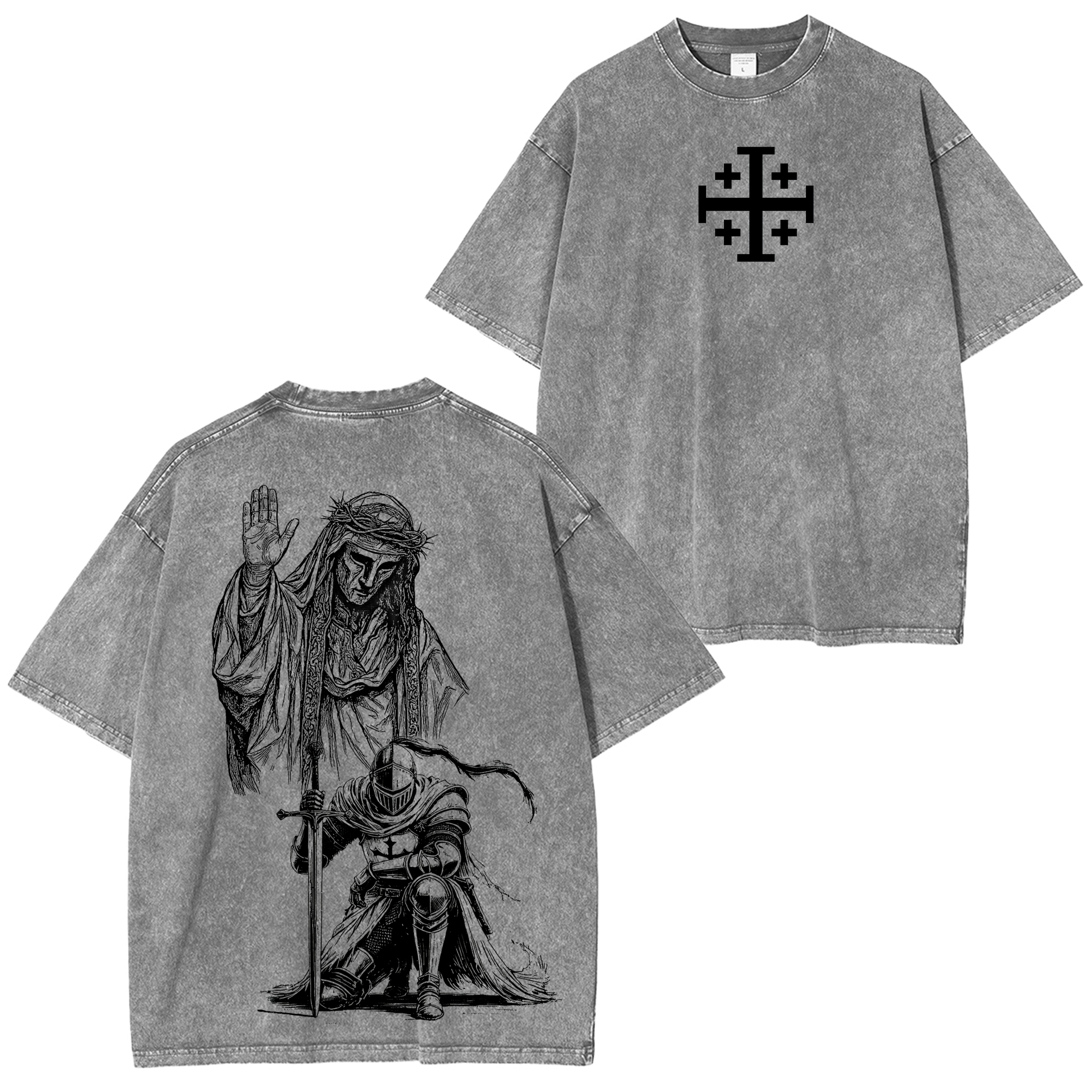Baldwin IV Leper King  Washed T-shirt/Crewneck/Hoodie-Limited Sale
