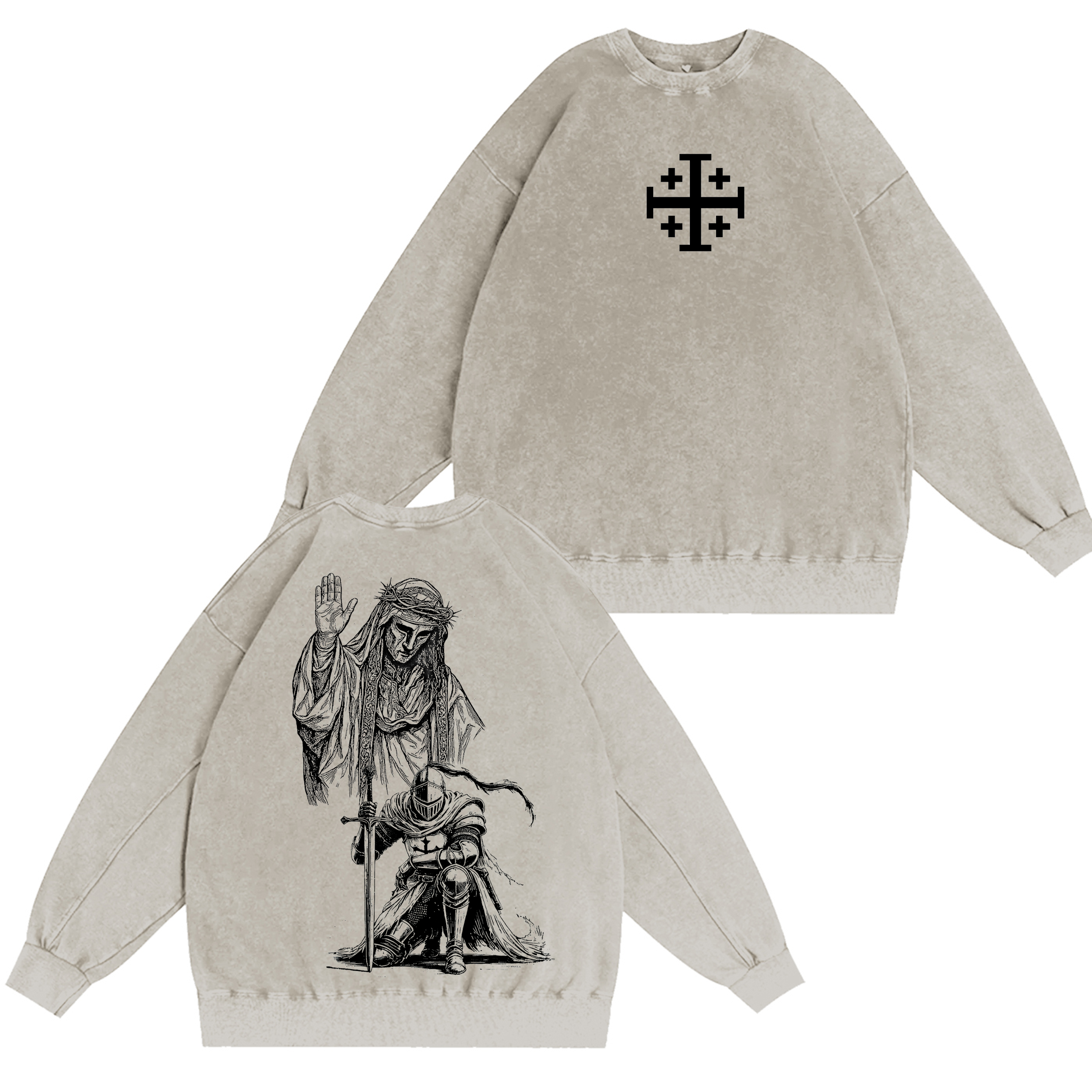 Baldwin IV Leper King  Washed T-shirt/Crewneck/Hoodie-Limited Sale