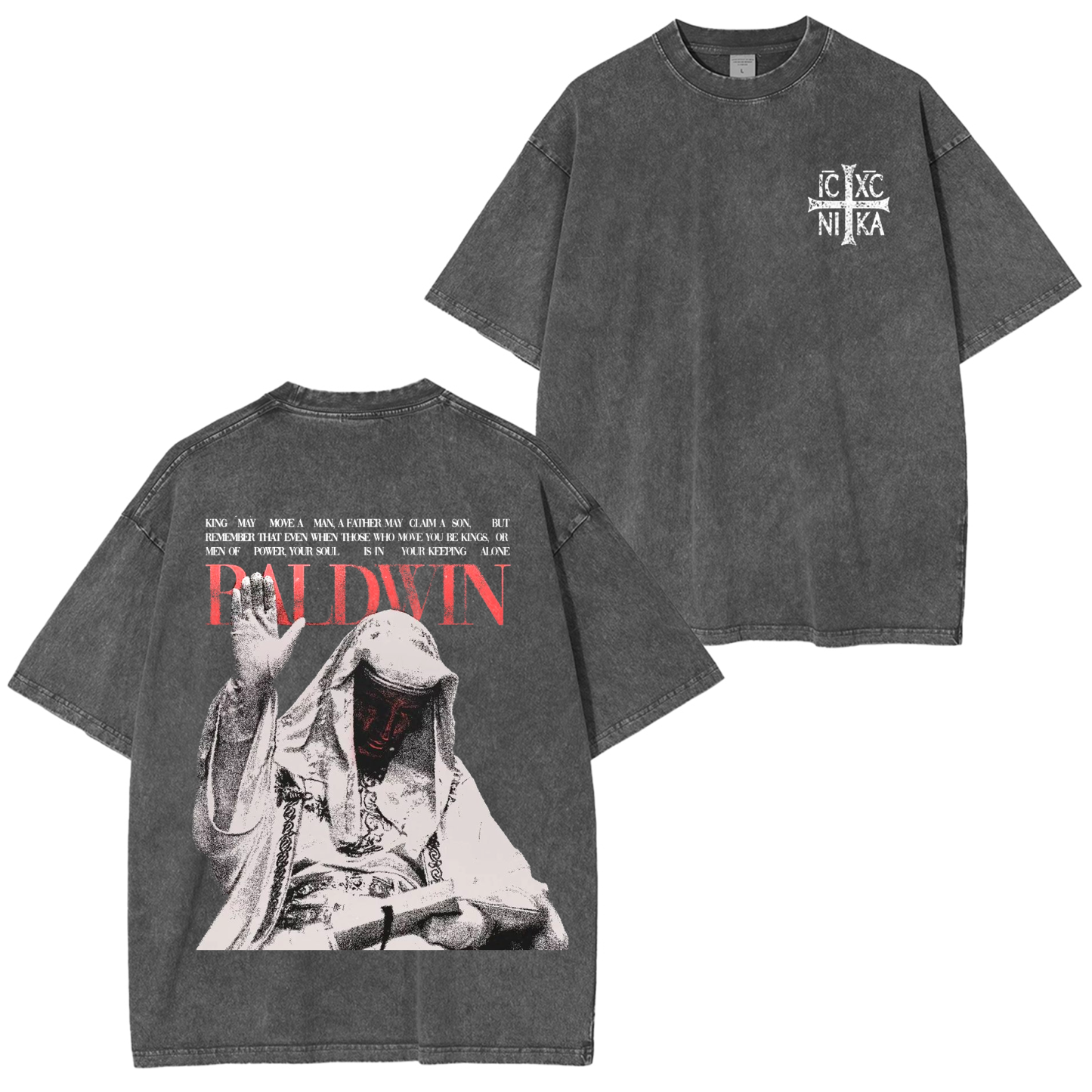 Baldwin IV The Leper King  Washed T-shirt/Crewneck/Hoodie-Limited Sale
