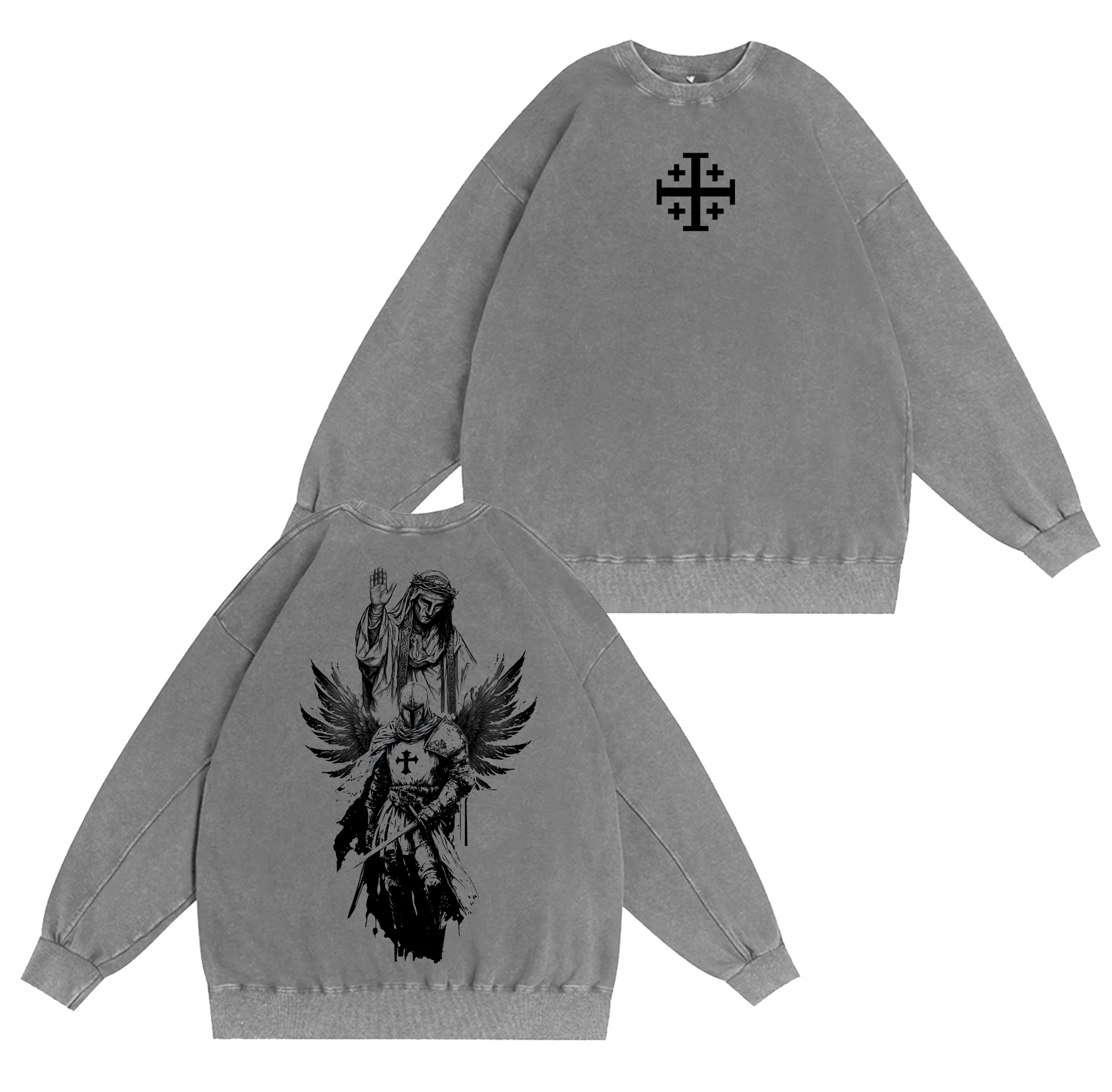 Baldwin IV Leper King  Washed T-shirt/Crewneck/Hoodie-Limited Sale